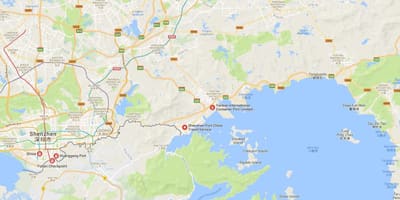 Shekou порт газрын зураг